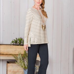 Striped Matilda Jane Sweater Large